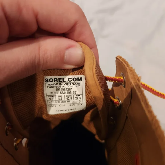 Sorel Men's 9.5 Brown Lace-Up Boots - Picture 5 of 7